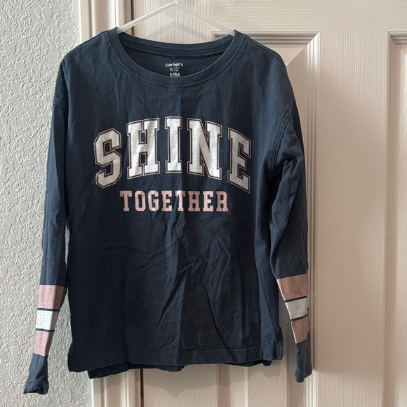 Carter's Other - Carter's Navy Long Sleeve Top with 'SHINE TOGETHER' Graphic